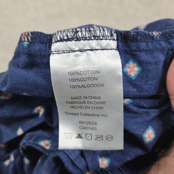 Psycho Bunny Pajama Pants Mens Small Blue All Over Print Lounge Sleep Pockets - Picture 9 of 10